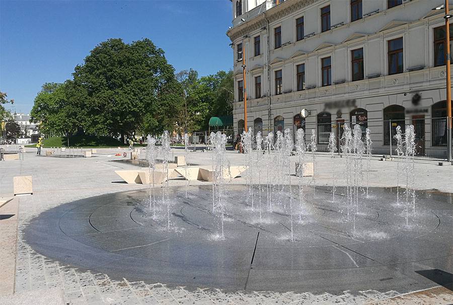 lublin plac litewski fontanny koszt