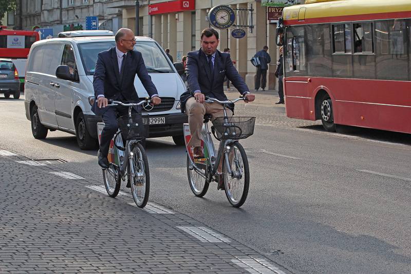 Prezydent Lublina, Krzysztof Żuk na rowerze