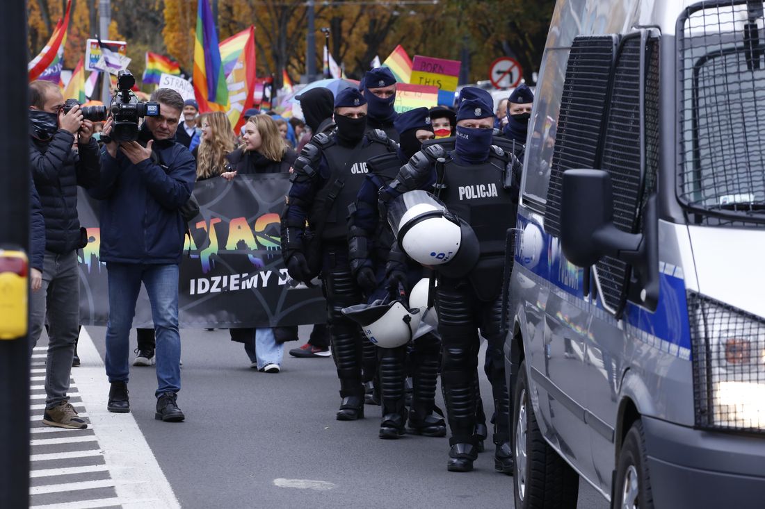 Policjanci zabezpieczali Marsz Równości w Lublinie