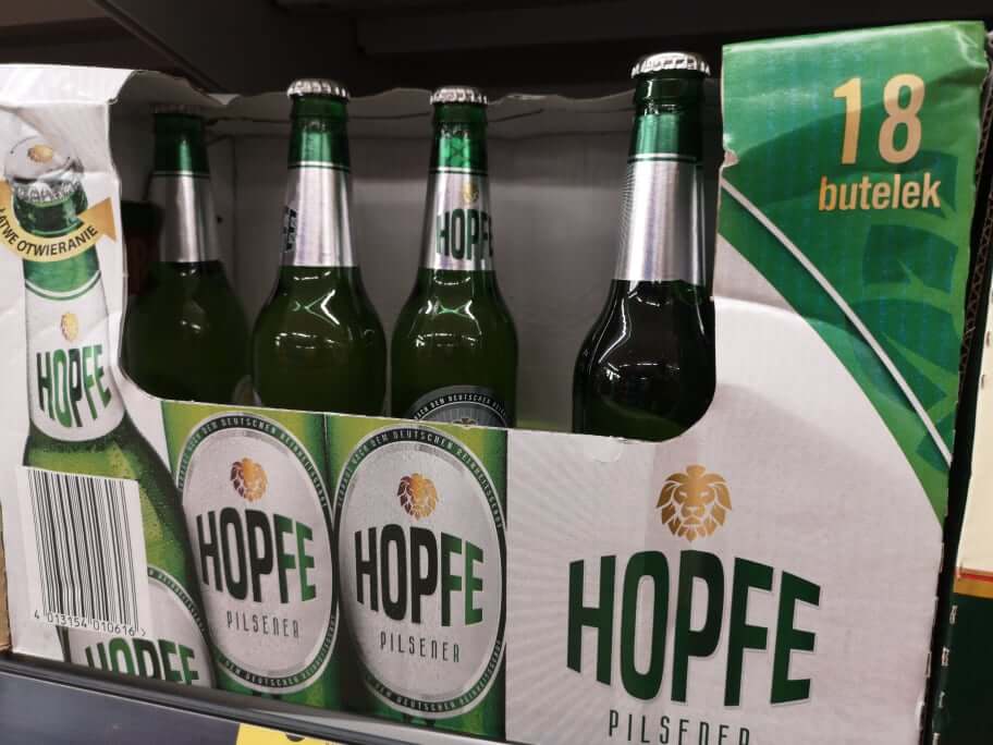 Promocja na piwo Hopfe 9+9 w Biedronce