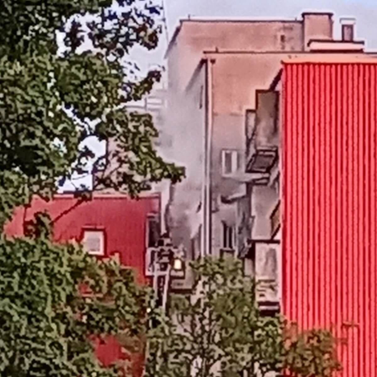 Pożar mieszkania w bloku przy ul. Wileńskiej