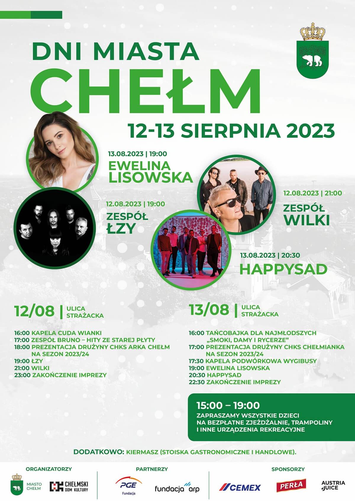 Dni Chełma 2023 - plakat, program wydarzenia