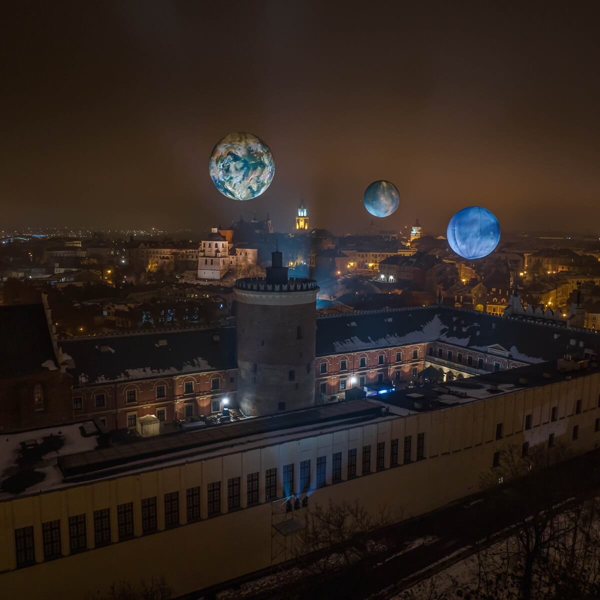 Planety nad Zamkiem w Lublinie
