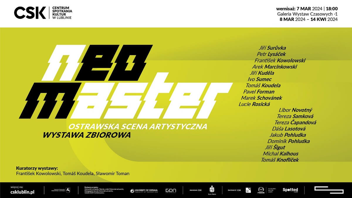 grafika promująca wystawę NeoMaster