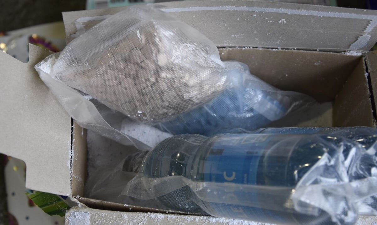 Heroina i amfetamina ukryta w proszkach do prania