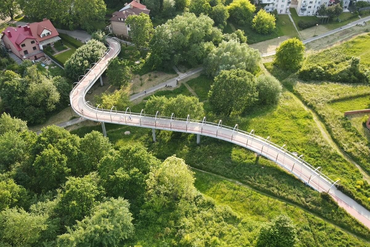 Droga pieszo-rowerowa w Parku Jana Pawła II