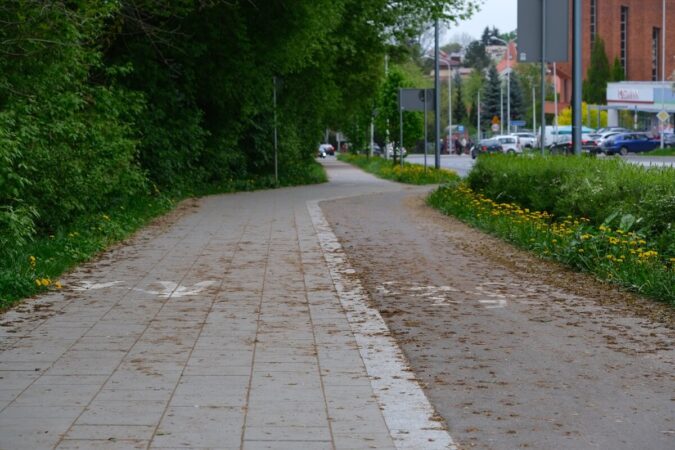 Ścieżka rowerowa wzdłuż al. Warszawskiej