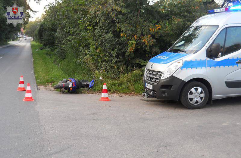 Krasnystaw: Pijany motorowerzysta przewrócił się przed nadjeżdżającym radiowozem - Spotted Lublin - najnowsze wiadomości z Lublina