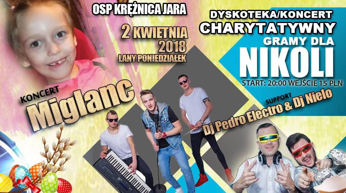 Przyjdź na imprezę i pomóż chorej Nikoli Kowalik z Lublina