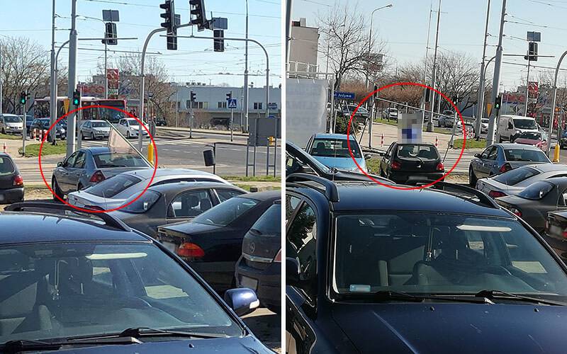 baner gorki czechowskie uszkodzil samochod