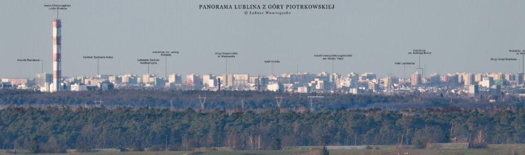 panorama lublina z góry piotrkowskiej
