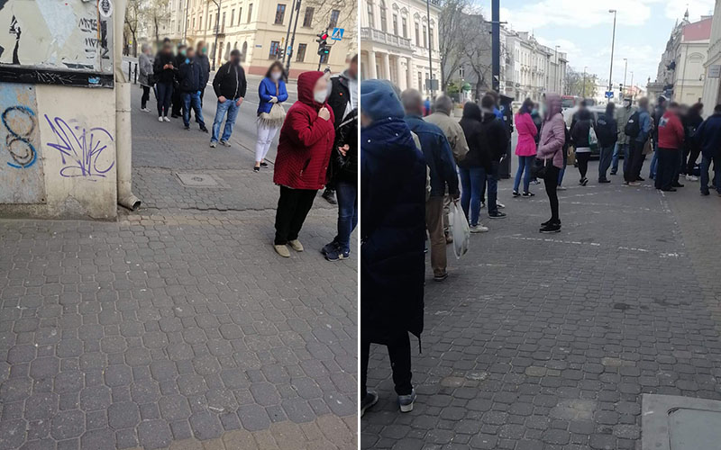 Lublin: Awaria bankomatów Pekao SA. Klienci ustawili się w długiej kolejce do banku