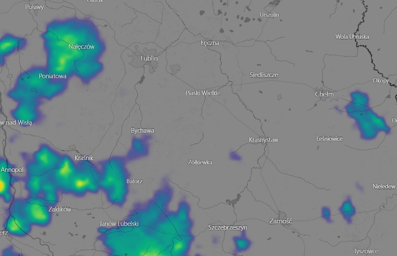 radar burz online mapa