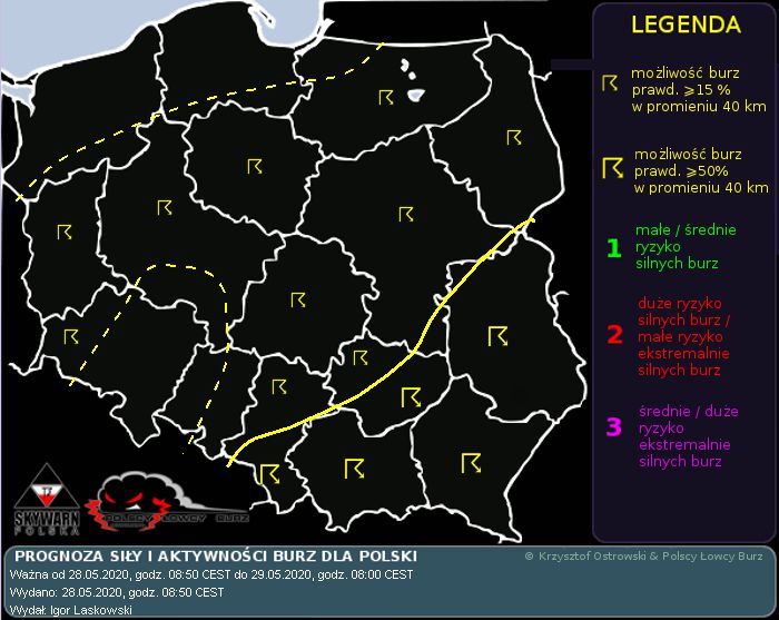 prognoza pogody polscy łowcy burz 28 maja