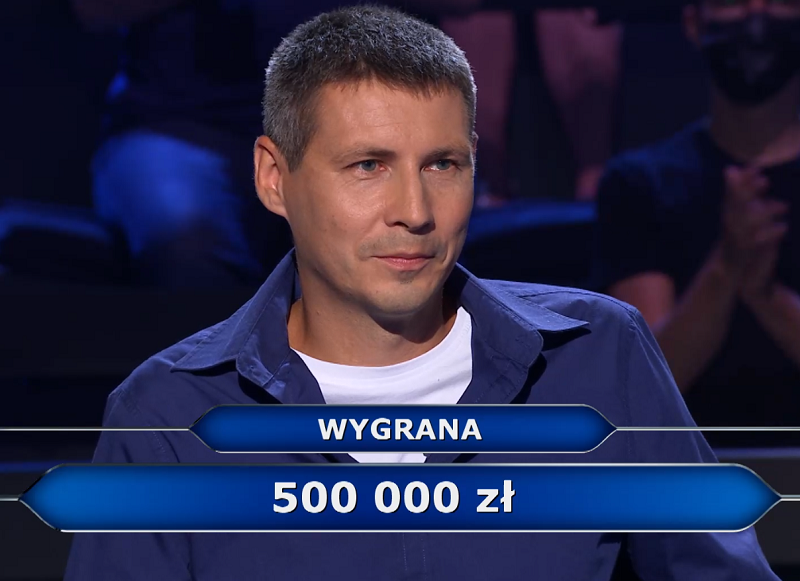 Grał o milion złotych, znał odpowiedź, ale zrezygnował! Łukasz z Lublina wygrał 500 tys. zł