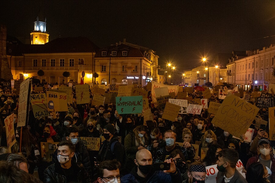 protest kobiet - Spotted Lublin - najnowsze wiadomości z Lublina