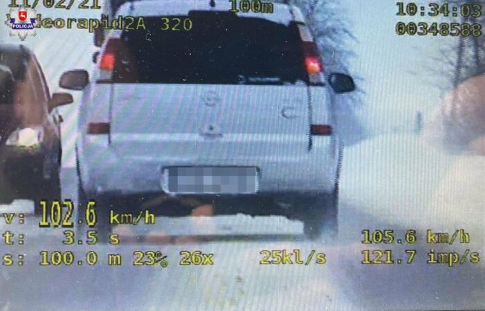 Kierowca opla stracił prawo jazdy na trzy miesiące | fot. KPP Świdnik