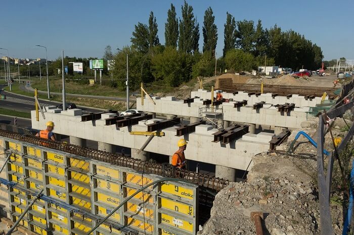Remont wiaduktu kolejowego nad ulicą Diamentową - 23.08.2019