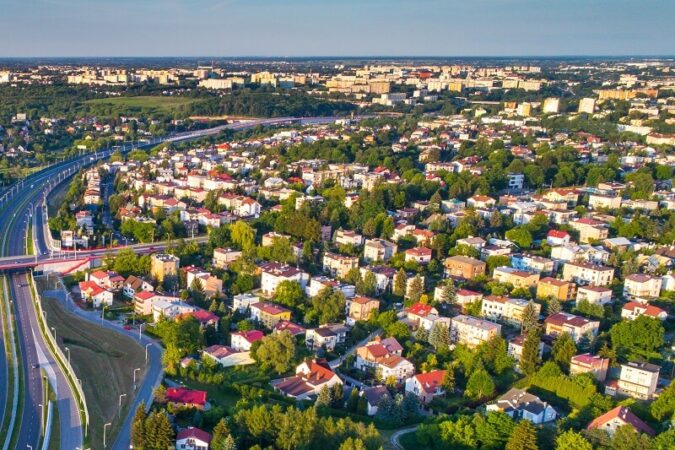 Lublin - zabudowa domów jednorodzinnych