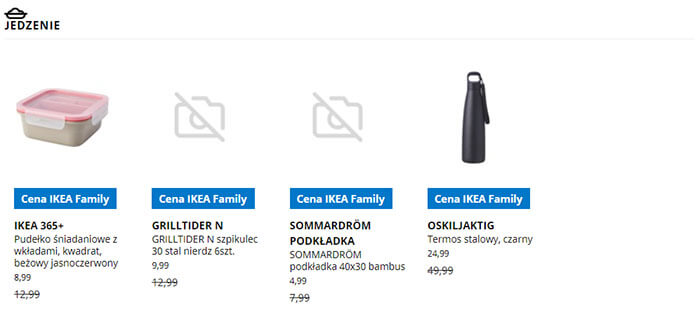 Wyprzedaż IKEA Lublin, dział JEDZENIE