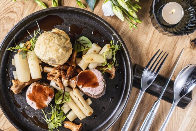 Propozycja dania w restauracji Za Kulisami