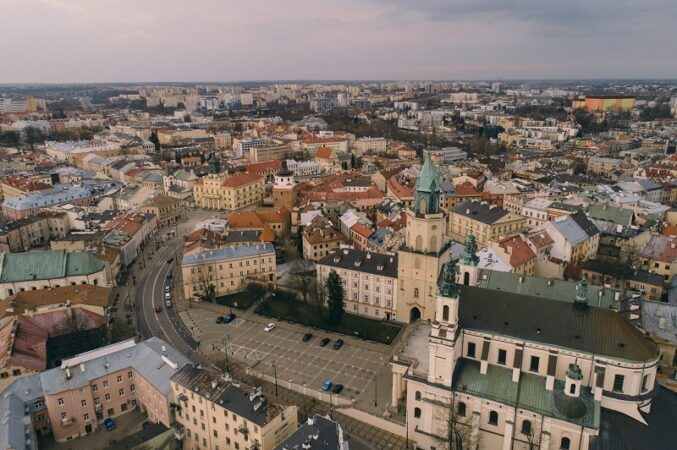 Panorama na Stare Miasto i Śródmieście w Lublinie