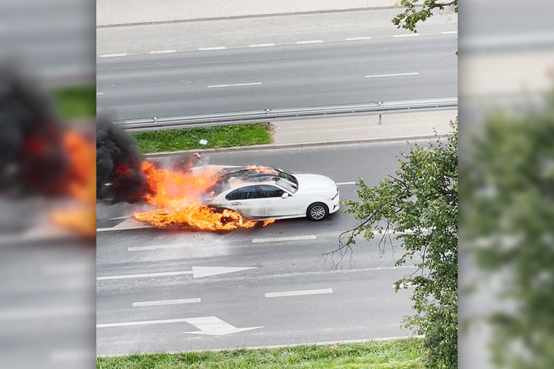 pożar auta - Spotted Lublin - Wiadomości Lublin