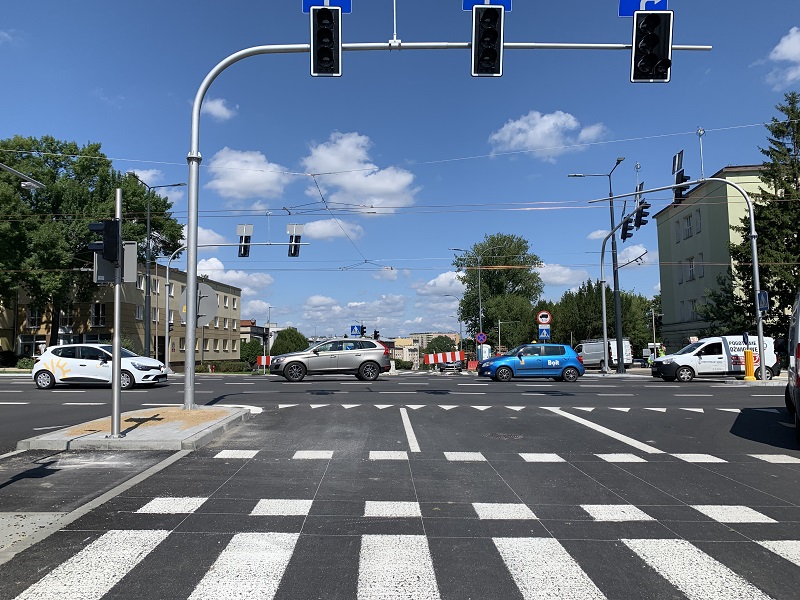 Przebudowane skrzyżowanie ul. Sowińskiego, Al. Racławickie i ul. Poniatowskiego