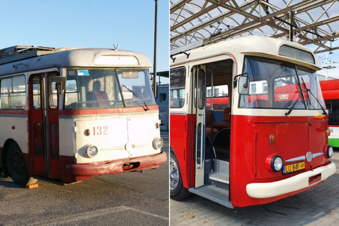 Odrestaurowany trolejbus Skoda 9 Tr przez MPK Lublin
