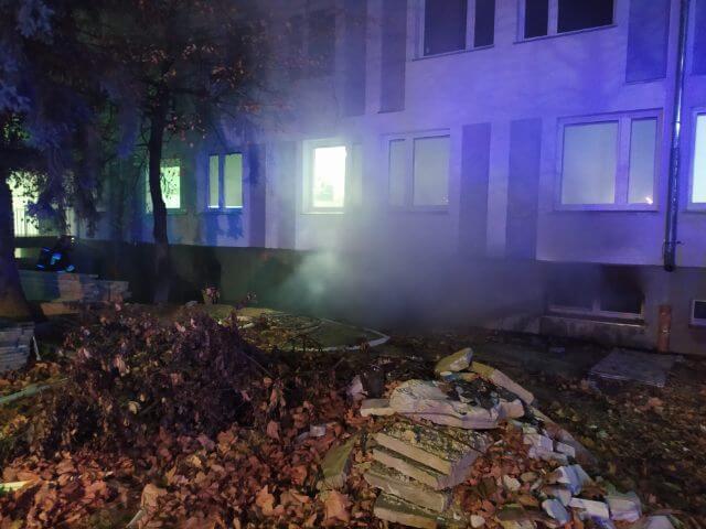Pożar w szpitalu MSWiA przy ul. Grenadierów w Lublinie