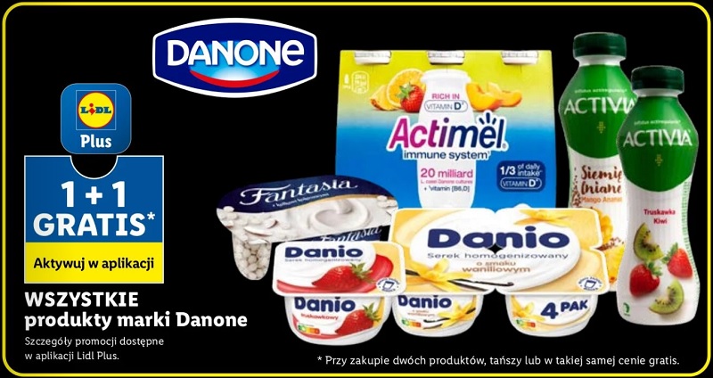 Promocja na Black Friday w Lidlu na produkty firmy Danone