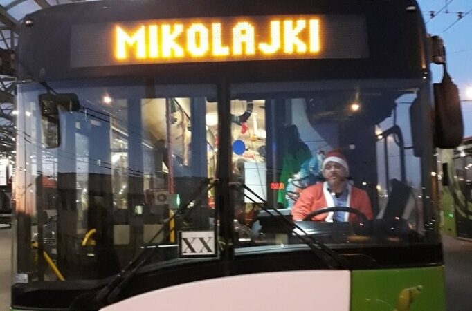 Mikołajkowy trolejbus Zarządu Transportu Miejskiego w Lublinie