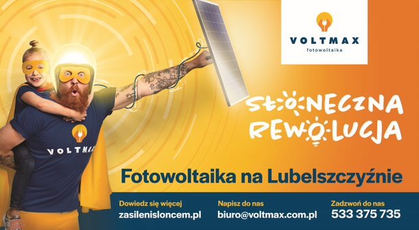 voltmax fotowoltaika Lublin materialy reklamowe