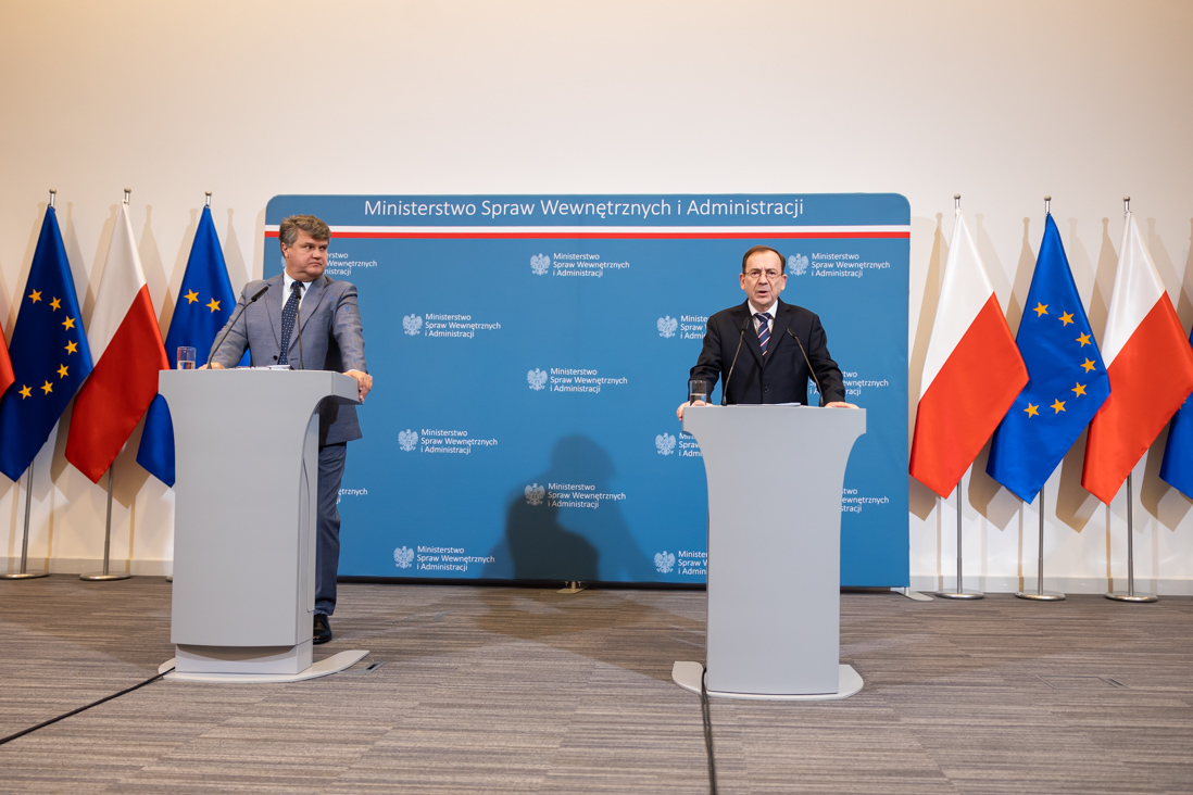 Minister Mariusz Kamiński ogłosił sankcje dla osób i podmiotów z Rosji