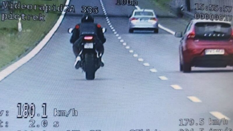 Motocyklista jechał obwodnicą Lublina z prędkością 180 km/h