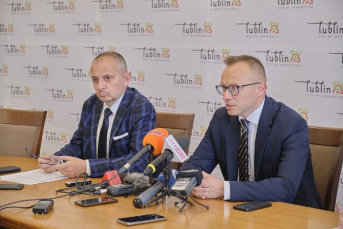 Mariusz Banach (zastępca prezydenta Lublina) i Artur Soboń (wiceminister finansów)