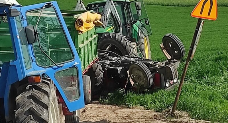 Ciągnik przygniótł traktorzystę w Łopienniku