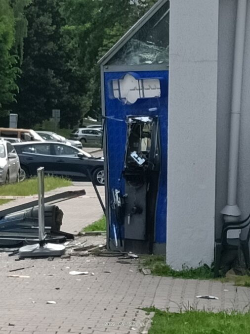 Nocny wybuch bankomatu w Stokrotce przy ul. Tatarakowej w Lublinie