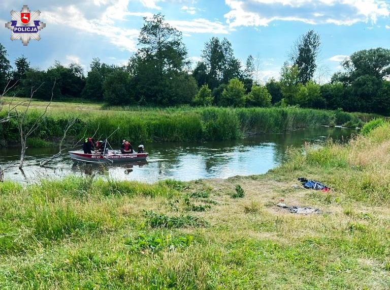 Akcja poszukiwawcza na rzece Wieprz. Na brzegu znaleziono ubrania 33-latka