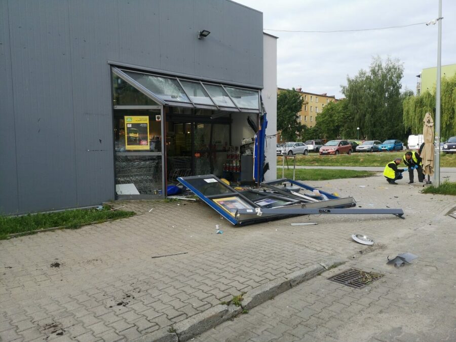 Nocny wybuch bankomatu w Stokrotce przy ul. Tatarakowej w Lublinie