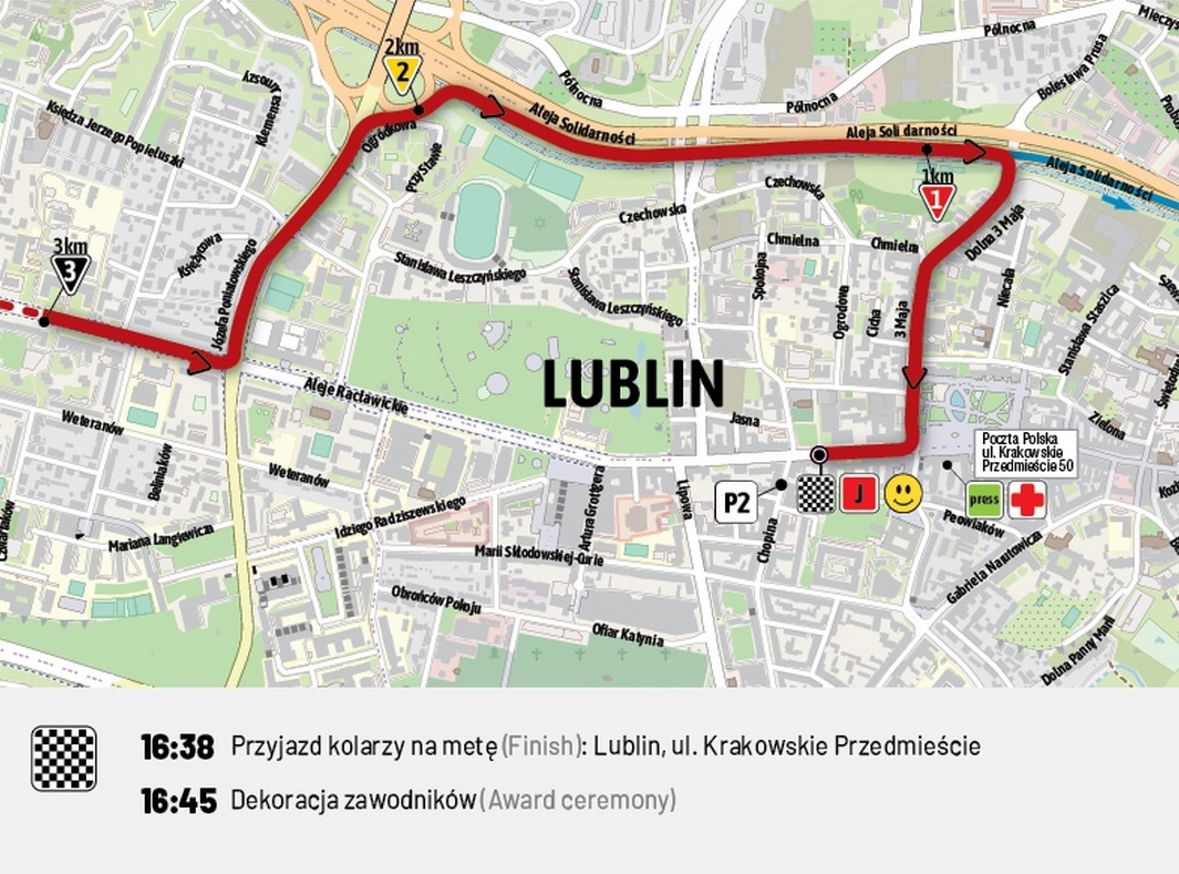 Tour de Pologne 2022 Lublin. Te ulice zostaną zamknięte od piątku