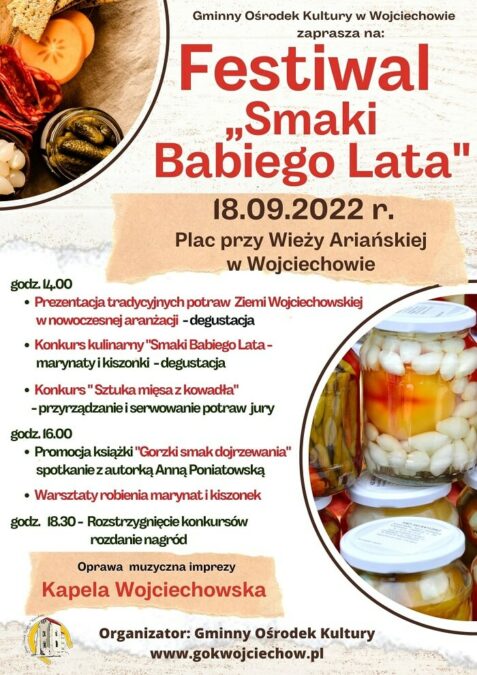 Festiwal Smaki Babiego Lata w Wojciechowie 2022 - program