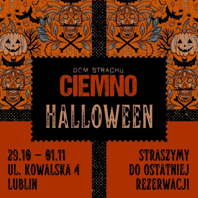 Dom strachu ciemno rezerwacje halloween