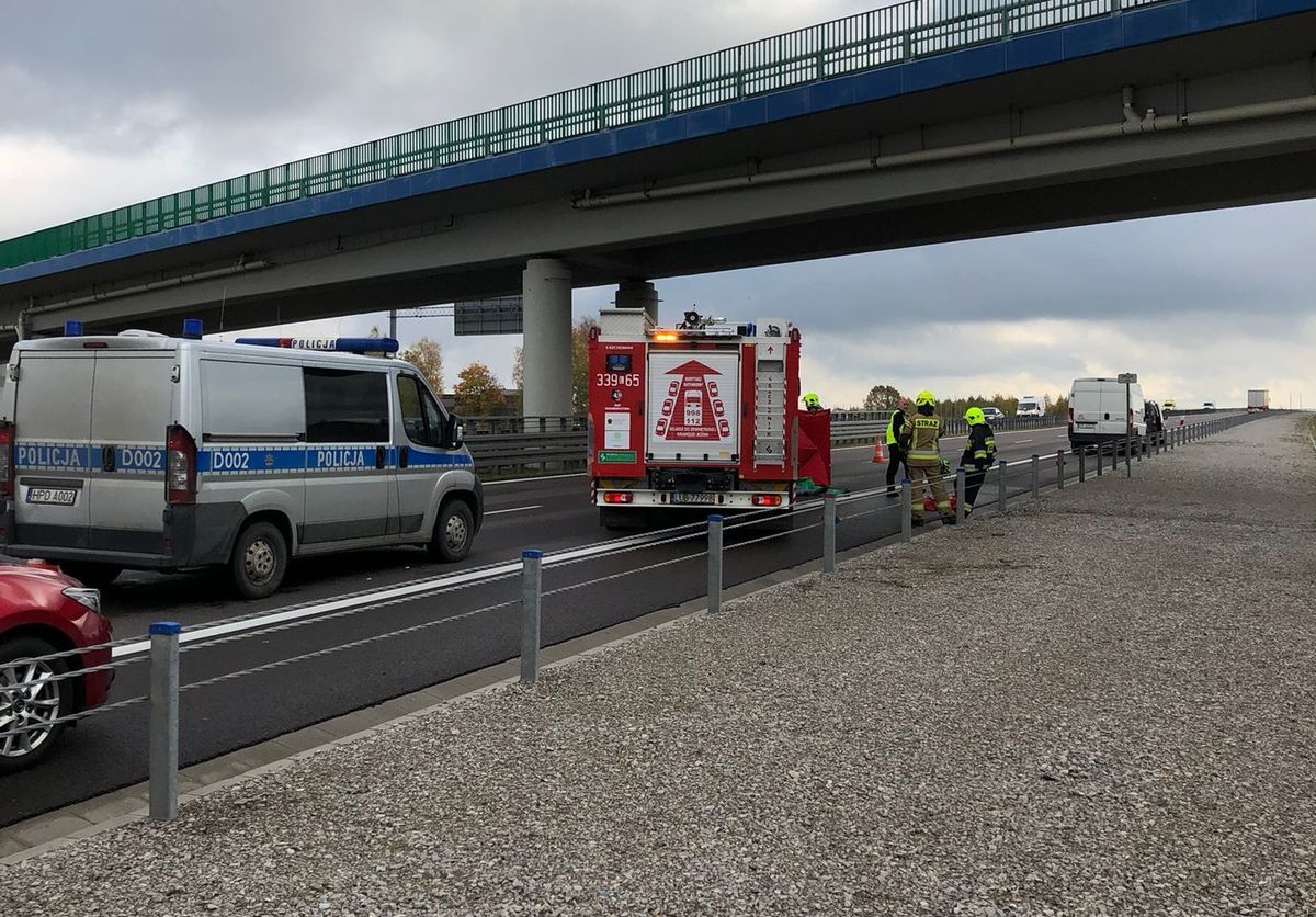Kobieta skoczyła z wiaduktu na obwodnicy Lublina S19