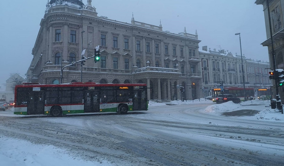 Intensywne opady śniegu w Lublinie