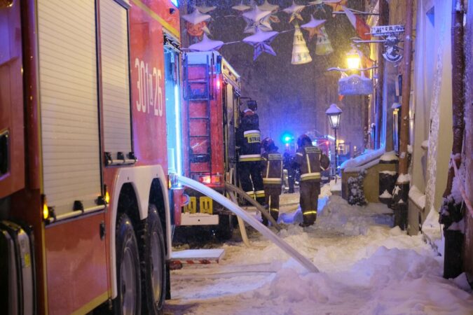 Pożar restauracji Św. Michał - pub regionalny na Starym Mieście w Lublinie