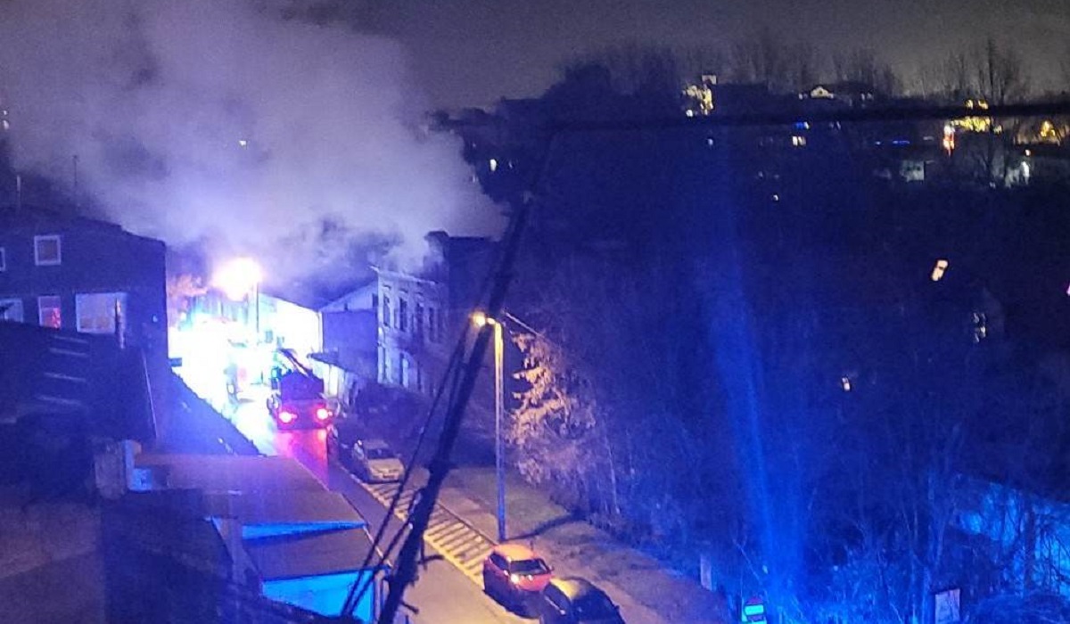 Pożar pustostanu na ul. Dolnej Panny Marii w Lublinie
