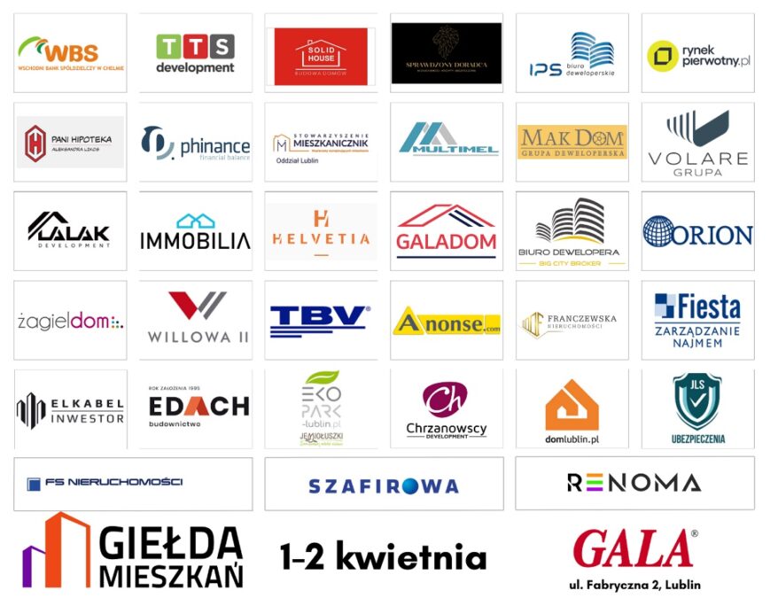 Partnerzy Giełdy Mieszkań Lublin 2023
