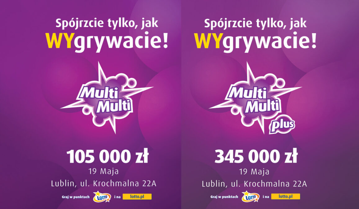 Wysoka wygrana w Multi Multi w Lublinie. Ktoś zgarnął 450 tys. zł