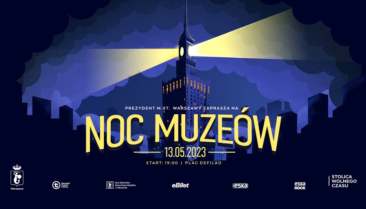 Noc Muzeów 2023 w Warszawie - grafika